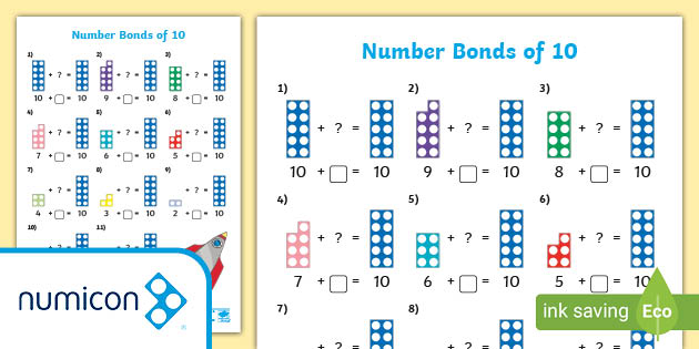numicon-shapes-number-bonds-of-10-worksheet-ks1